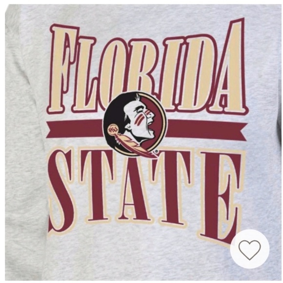 NCAA Florida State Seminoles Unisex Ash Gray Crewneck Sweatshirt NWT XL - Picture 3 of 9